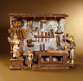 La sainte famille dans l'atelier de Joseph. Maquette